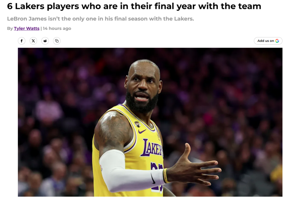 北京pk10计划-除詹姆斯之外,谁还处于湖人最后一季?美媒晒6人名单:艾顿第二